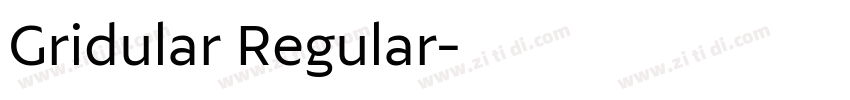 Gridular Regular字体转换